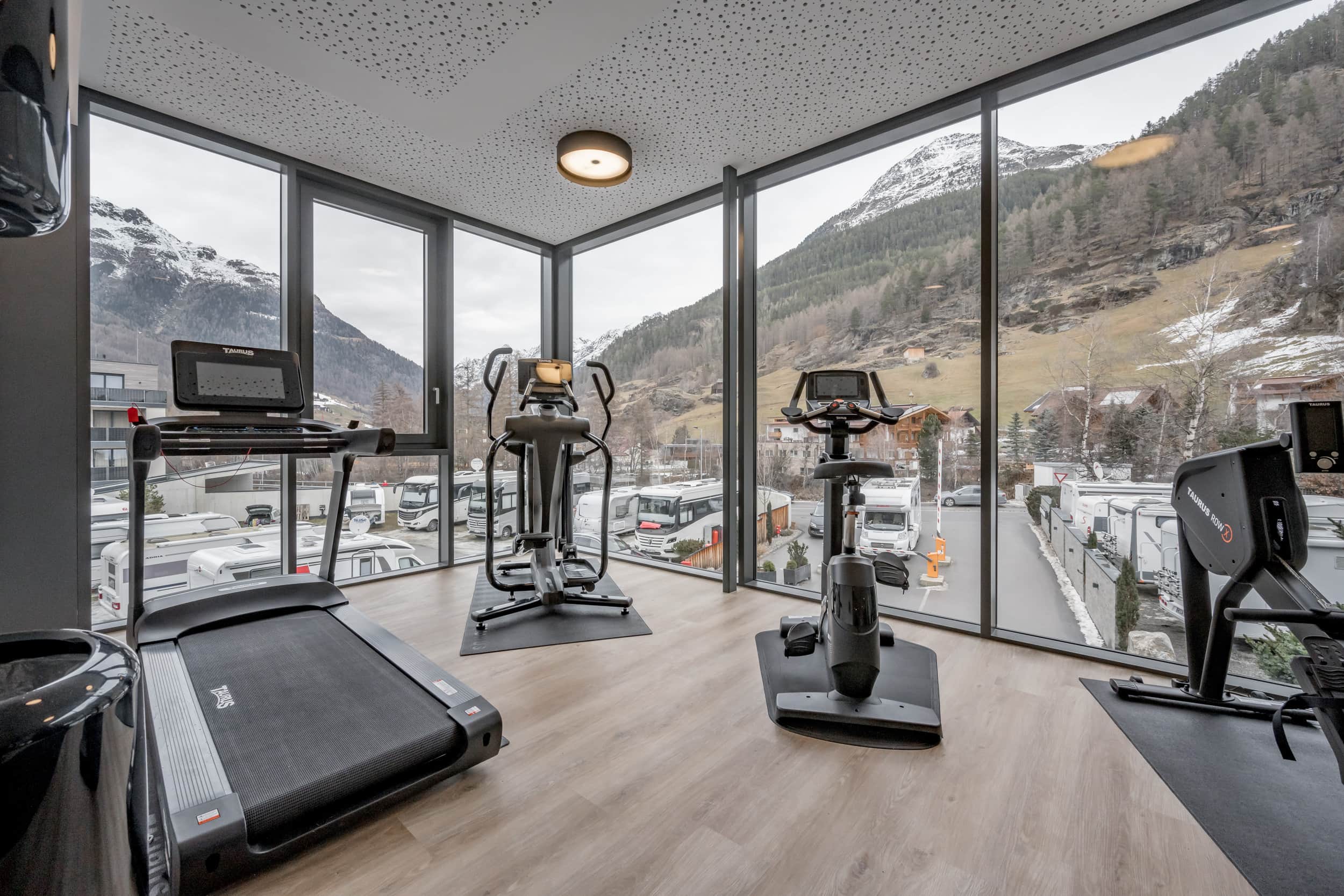 Der Fitnessbereich - Camping Sölden